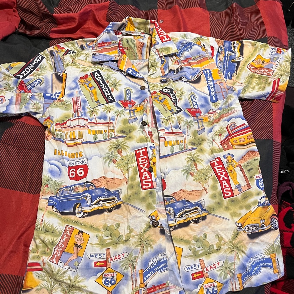 Vintage Style Mu lti-Color Men's Shirt
